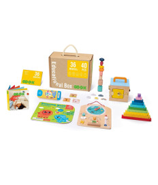 Set dezvoltator Tooky Toy cu jucării 36+ luni